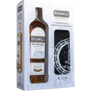 Bushmills (Бушмилс) ирландско уиски с тениска 0.7л