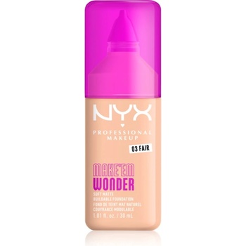 NYX Professional Makeup Make ‘Em Wonder лек матиращ фон дьо тен цвят 03 Fair 30ml