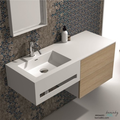 Inter Ceramic Долен конзолен pvc шкаф за баня icp 10083l