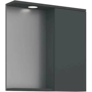 ASIR GROUP Огледален шкаф за баня 63 см с LED осветление Asir Purus антрацит мат (785PNC1246)