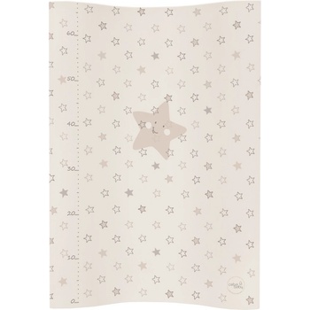 CebaBaby podložka 2 hranná měkká Cosy Béžové hvězdy 70 x 50