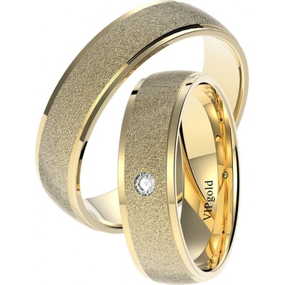 VIPgold Svadobné obrúčky 7452 žlté zlato