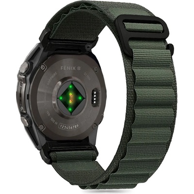 Текстилна каишка за Garmin Fenix 5x / 5x Plus/ 6x / 6x Pro / 7x / 8 (51mm) от Tech-Protect Nylon Pro - Olive Green (5906302376841)