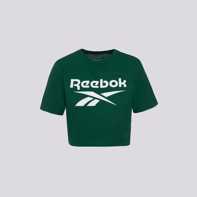 Reebok Тениска Reebok Identity Big Logo Crop Tee дамски Дрехи Тениски 100076000 Зелен XS (100076000)