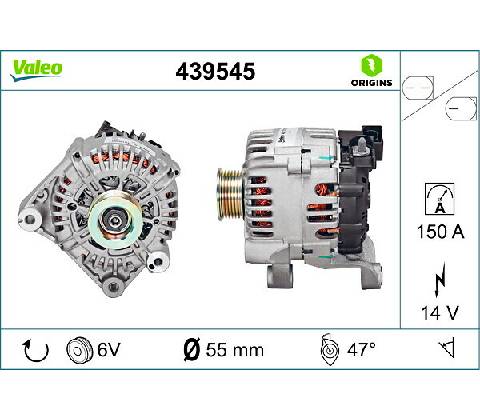 Alternátor VALEO 439545