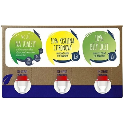 AlzaEco čistiace prostriedky 3 x 1,5 l