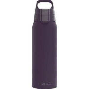 SIGG - Insulated drinking bottle - Thermos bottle Shield Therm One Nocturne carbonated drinks - Leak-proof - Dishwasher safe - BPA-free - 90% recycled stainless steel - Dark purple - 0.75L - 6021.30