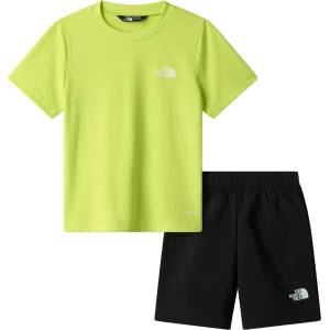 The North Face Детска спортна тениска The North Face Kid's 24/7 Set Sport shirt - Fizz Lime / Black - размер 5 Years (704-5979-0214)