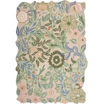 Flair Rugs Зелен ръчно изработен вълнен килим 120x170 cm Bryony Shaped Floral - Flair Rugs (503119377402)