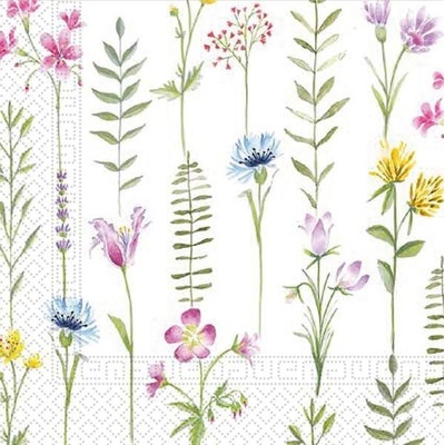 Procos Papírové ubrousky 3V luční květy 33x33cm 20ks