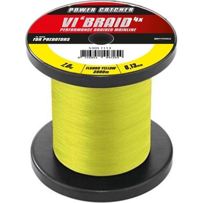 Power Catcher Šňůra Vi'braid Fluoro Yellow 1m 0,13mm 7kg