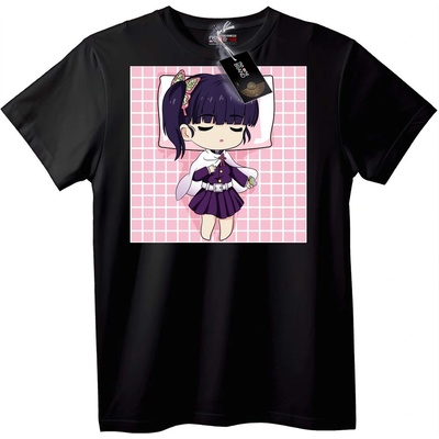 NOONEBRAND Тениска Аниме Chibi момиче - 2XL, Black