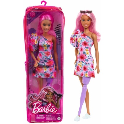 Barbie Modelka 189 Kvetinové šaty na jedno rameno