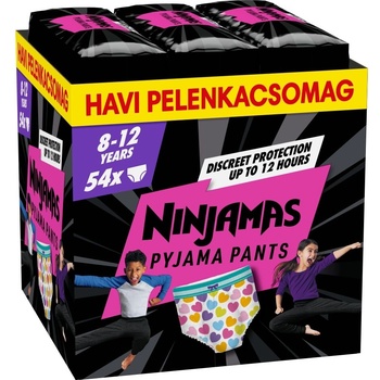 Pampers Ninjamas Pyjama Pants месечен пакет пелени 27-43kg XL 8 - Heart (54бр. ) (8006540630587)