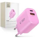 Tech-Protect nca30 Захранване за мрежа с 2 порта pd 30w / qc3.0 светлорозово (5906302330669)