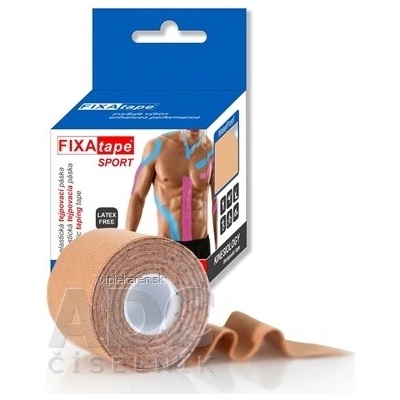 FIXAtape SPORT kinesiologická elastická tělová 5 cm x 5 m 1 x 1 ks