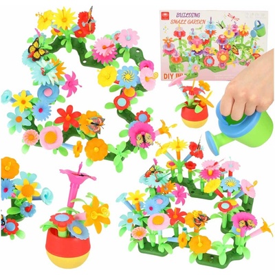 KIK KX4395 Plastová květinová zahrada 175 ks