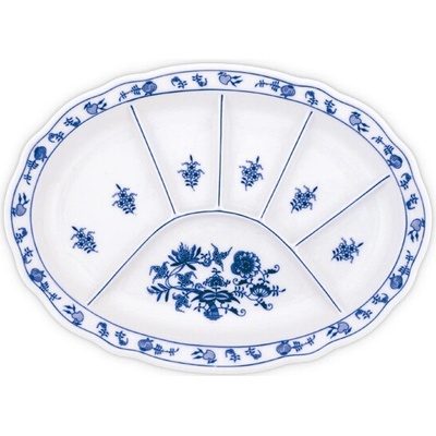 Cibulak Tanier delený 34,8 x 25 cm 1060g Originálny Český Porcelán Dubí
