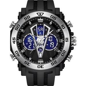 SANDA Мъжки часовник sanda em-41850 - Черен / Сребърен kp41850 Часовници
