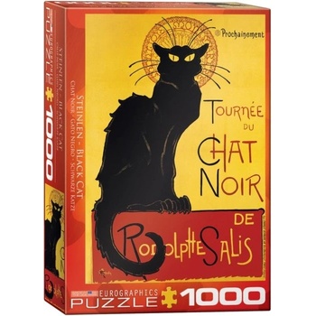 EuroGraphics Plakát Černá kočka 1000 dílků