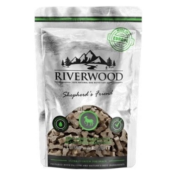 Riverwood - Хрупкави лакомства за кучета, агнешко и заешко месо, 200 гр