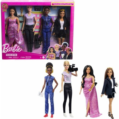 Mattel Barbie Sada 4ks panenek filmové povolání HRG54