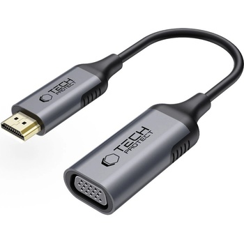 Tech-Protect Адаптер HDMI към VGA Full HD 60HZ от Tech Protect Ultraboost - Черен (5906302321827)