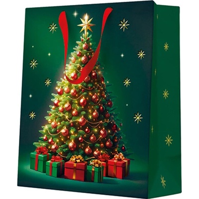 PAW Dárková taška stredne velká - Classic Christmas tree 20x10x25 cm