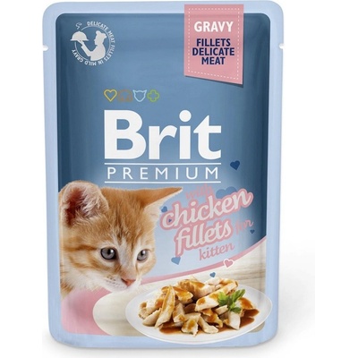 Brit Premium Cat Kitten Delicate Fillets Chicken 24 x 85 g