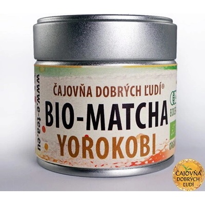 Čajovňa dobrých ľudí Matcha Yorokobi BIO čaj v dóze čajovne 40 g