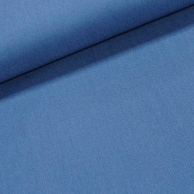 TextilCentrum.cz Směsová riflovina (denim, džínovina) DENIM PR 3 elastická, středně modrá, š.150cm (látka v metráži)