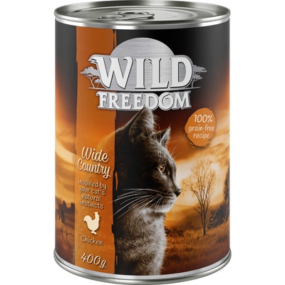 Wild Freedom Adult miešané 6 x (2 x kuracie, losos, jahňacie, králičie, divina) 400 g