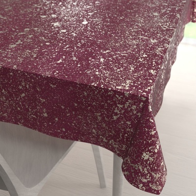 Biante Sametový ubrus Isabela IBL-006 Gold Design vínový 100x160 cm