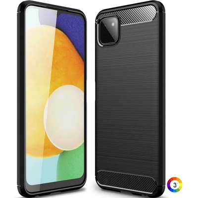 Samsung Galaxy A22 5G Удароустойчив Carbon Fiber Калъф и Протектор