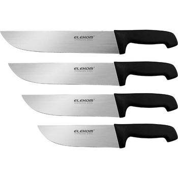 Elekom Комплект ножове ek-p 51- 7+ 8+ 9+10, 4 професионални ножа от неръждаема стомана с удобна дръжка (ek-p 51)