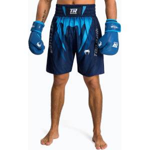 Venum Мъжки шорти за тренировка Venum X Top Rank Original Men'S Boxing Shorts navy blue