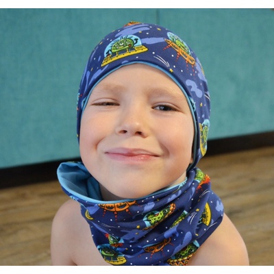 dětská čepice Ufoni/světle modrá