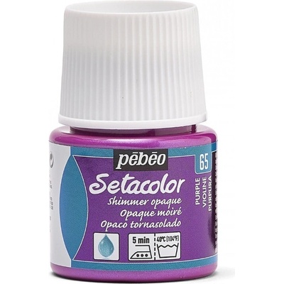Pébéo Setacolor opaque farba na textil 65 shimmer purple 45 ml