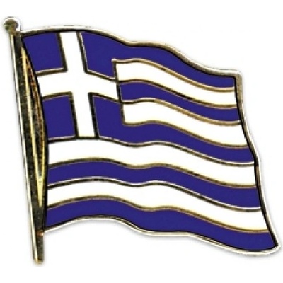 Odznak (pins) 20mm vlajka Grécko - farebný