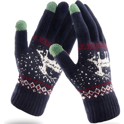 Techsuit Вълнени ръкавици Северен елен - Синя kp36799 (36799)