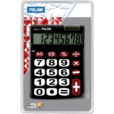 MILAN stolní 8-místna 151708 černá 447134