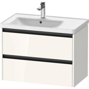 Duravit Ketho. 2 - Шкафче за умивалник 55x78x46 см, 2 чекмеджета, лъскаво бяло K25285022220000 (K25285022220000)
