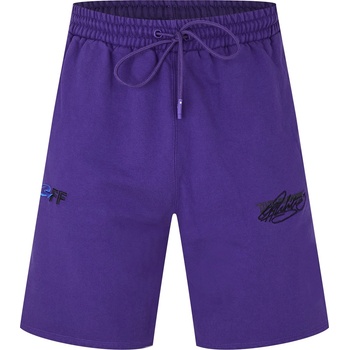 Image 1 of OFF WHITE Поларени къси панталони OFF WHITE Men's Embroidered Skate Fleece Jogger Shorts - Purple
