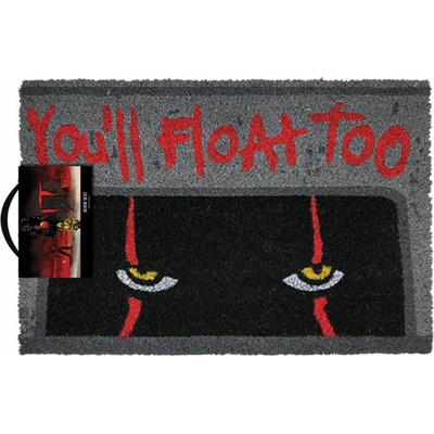 CurePink It Pennywise šedá GP85371 60 x 40 cm