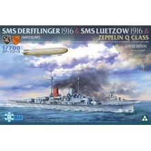 Takom SMS Derfflinger 1916 + SMS Lützow 1916 + Zeppelin Q-class SP-7043 Limited Edition 1:700