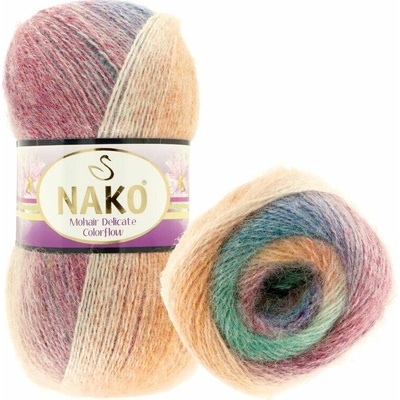 Nako Mohair Delicate Colorflow 28147 mix farieb dúha