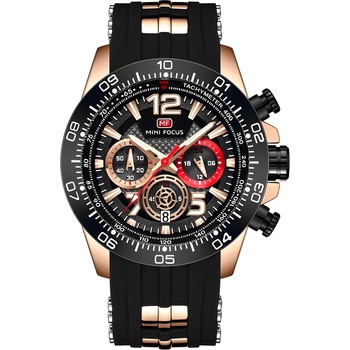 MINI FOCUS Часовник Mini Focus PO-23900 - Черен / Злато Розово KP23900 (PO-23900)