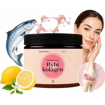 Jíme zdravě Hydrolyzovaný rybí kolagen s citronovou příchutí 165 g