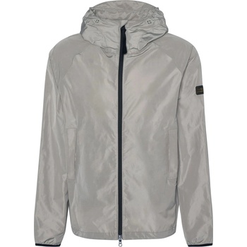 Image 1 of Barbour International Men's Porter Showerproof Long Sleeve Concealed Hood Rain Anorak - Concrete ST11