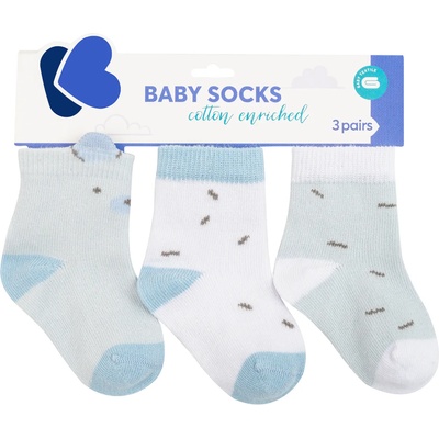 Kikkaboo Бебешки чорапи с 3D уши Bear with me Blue 2-3г (31110010143)